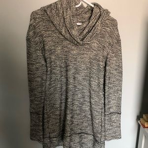 Grey Cowl Neck Sweater